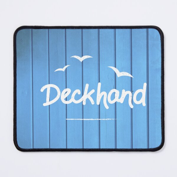 Item preview, Deckhand Nautical Yacht Crew Blue Decking Design designed and sold by CreativeBridge.