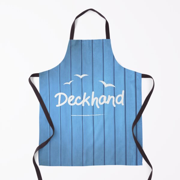 Item preview, Deckhand Nautical Yacht Crew Blue Decking Design designed and sold by CreativeBridge.