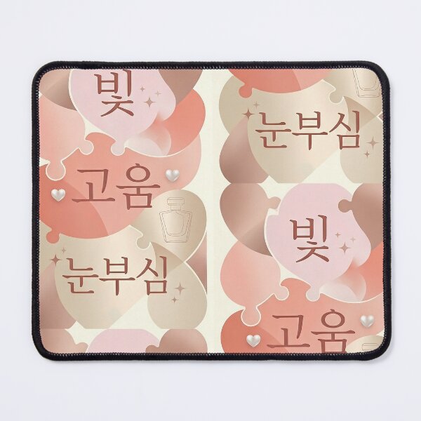 Item preview, Aesthetic K-beauty Hangul Typography Poster - Bit Goum Nunbusim designed and sold by SOOstudio73.