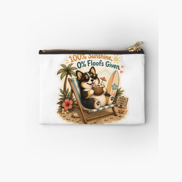 Item preview, 100% Sunshine 0% Floofs Given – Funny Summer Corgi designed and sold by DailyStruggleCo.