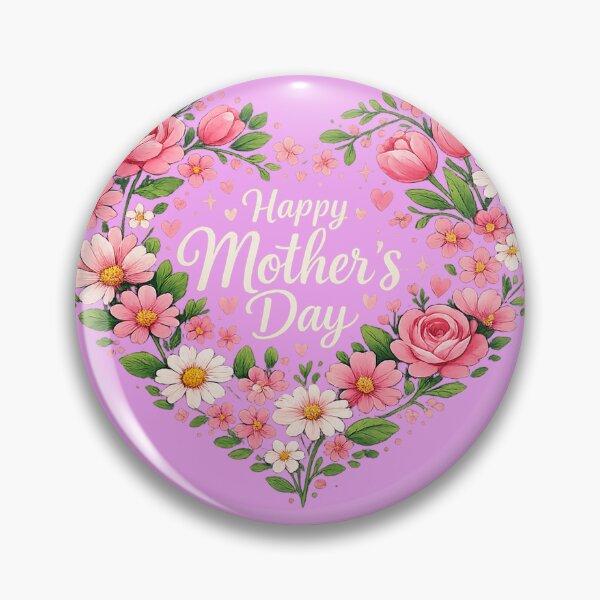 Item preview, Floral Heart Happy Mother’s Day designed and sold by mbmstores.