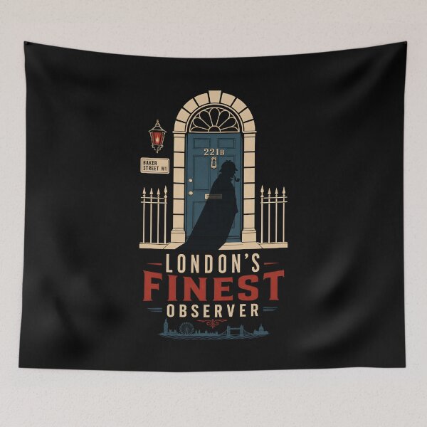 Item preview, London's Finest Observer 221B Baker Street Sherlock Holmes Art designed and sold by Fenay Designs.