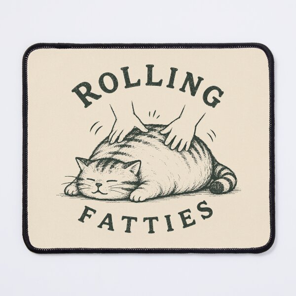 Item preview, Rolling Fatties Funny Cat  designed and sold by zoes-ink.