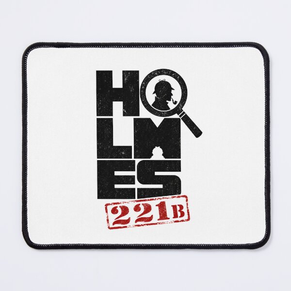 Item preview, Holmes 221B Magnifying Glass Typographic Sherlock Holmes Graphic designed and sold by Fenay Designs.
