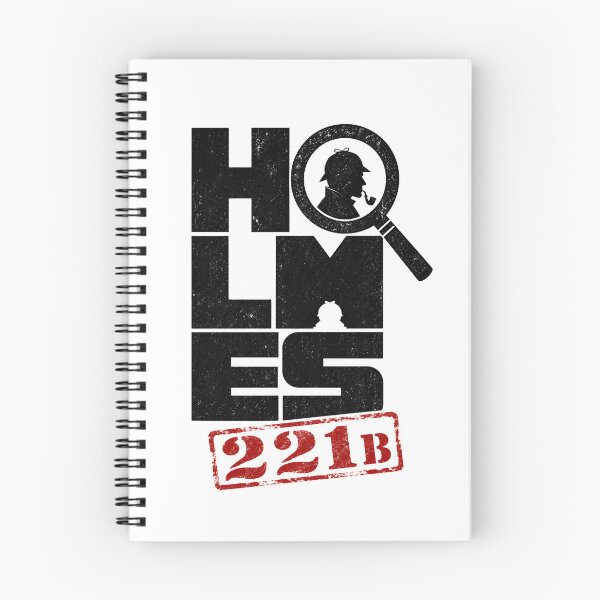 Item preview, Holmes 221B Magnifying Glass Typographic Sherlock Holmes Graphic designed and sold by Fenay Designs.