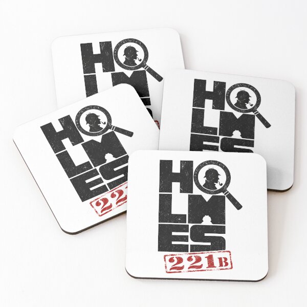 Item preview, Holmes 221B Magnifying Glass Typographic Sherlock Holmes Graphic designed and sold by Fenay Designs.