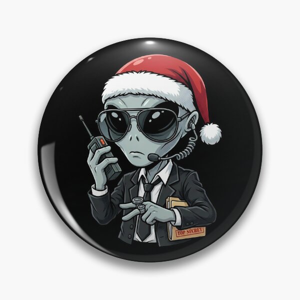 Item preview, Funny Christmas Alien Secret Service Bodyguard designed and sold by Sunkhung.