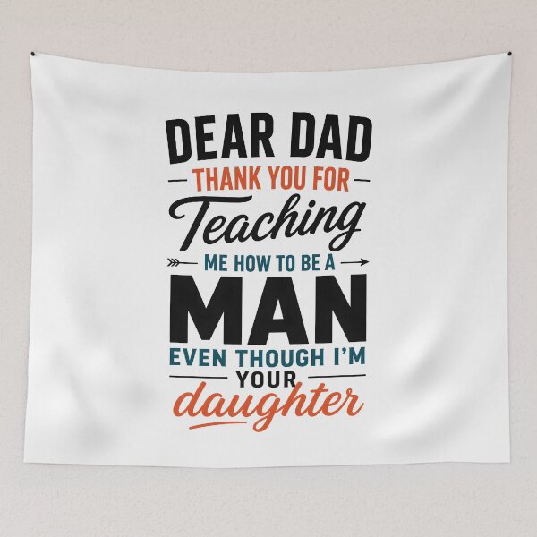 Item preview, Dear Dad Thank You for Teaching Me How to Be A Man designed and sold by zoes-ink.