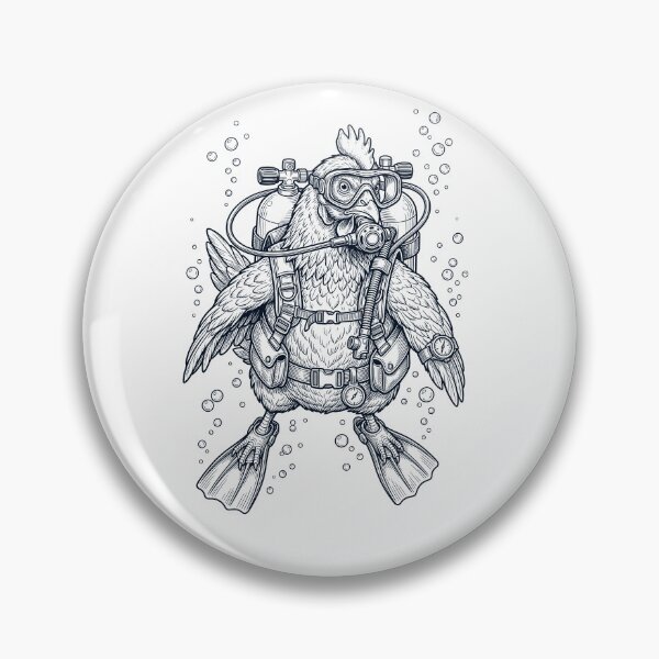 Item preview, Chicken Scuba Diving Diver Animal Lover designed and sold by TerryConnells.