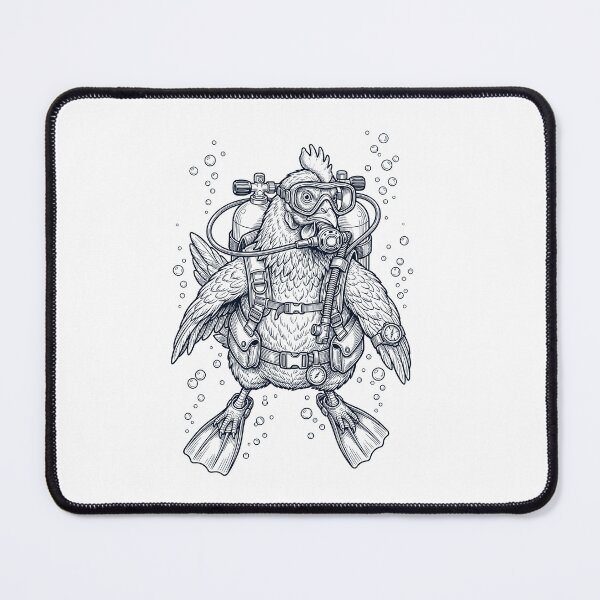 Item preview, Chicken Scuba Diving Diver Animal Lover designed and sold by TerryConnells.