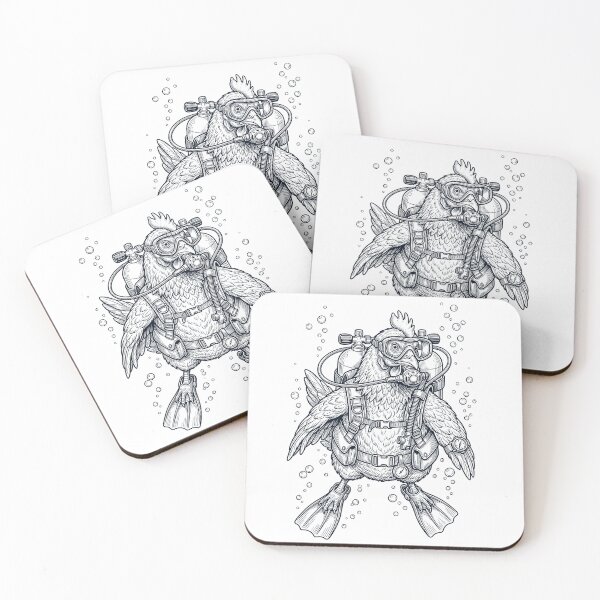 Item preview, Chicken Scuba Diving Diver Animal Lover designed and sold by TerryConnells.