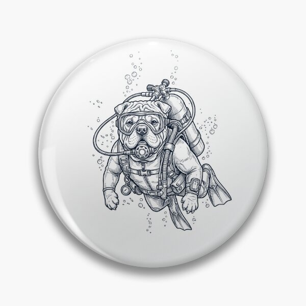 Item preview, Chinese Shar Pei Scuba Diving Diver Dog Owner designed and sold by TerryConnells.