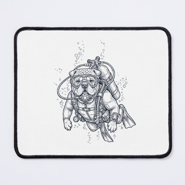 Item preview, Chinese Shar Pei Scuba Diving Diver Dog Owner designed and sold by TerryConnells.