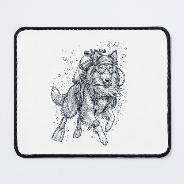 Item preview, Collie Scuba Diving Diver Dog Owner designed and sold by TerryConnells.