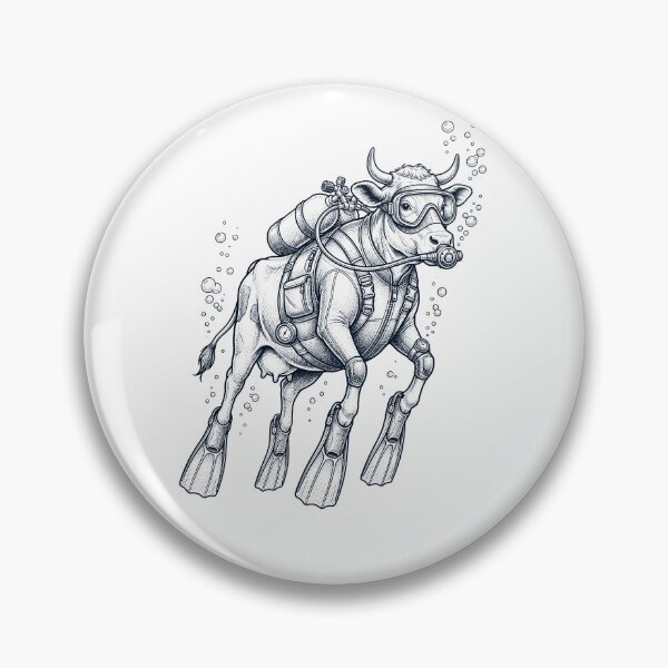 Item preview, Cow Scuba Diving Diver Animal Lover designed and sold by TerryConnells.