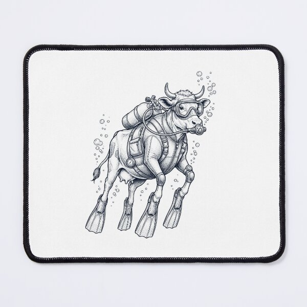 Item preview, Cow Scuba Diving Diver Animal Lover designed and sold by TerryConnells.