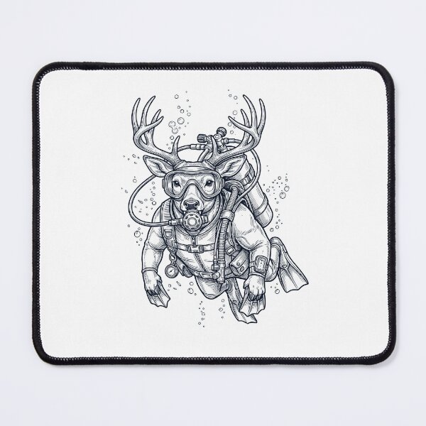Item preview, Deer Scuba Diving Diver Animal Lover designed and sold by TerryConnells.