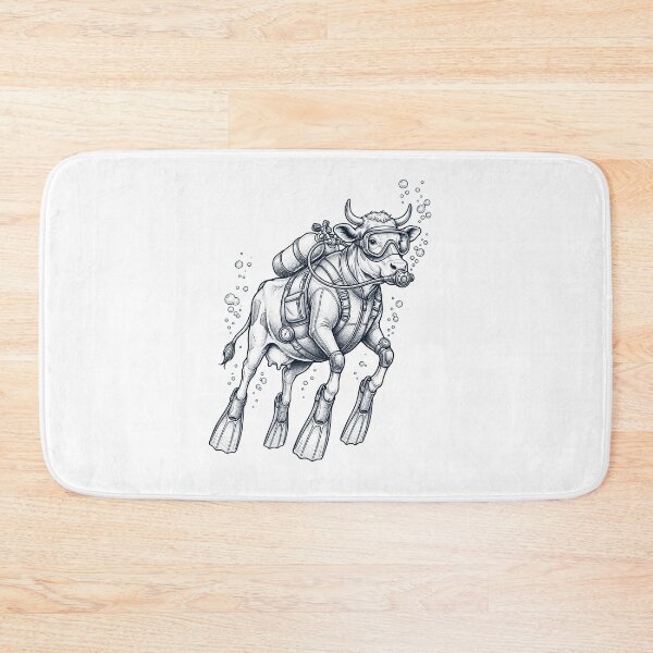 Item preview, Cow Scuba Diving Diver Animal Lover designed and sold by TerryConnells.