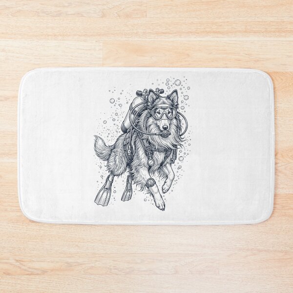 Item preview, Collie Scuba Diving Diver Dog Owner designed and sold by TerryConnells.