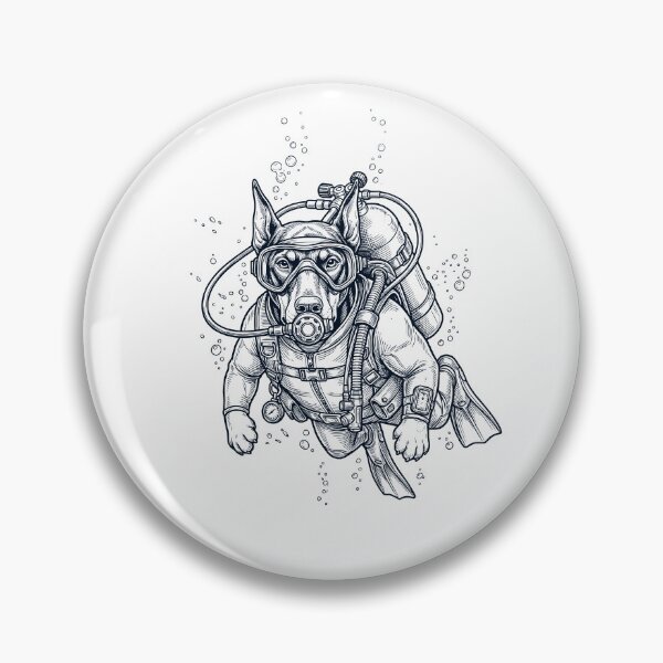 Item preview, Doberman Pinscher Scuba Diving Diver Dog Owner designed and sold by TerryConnells.