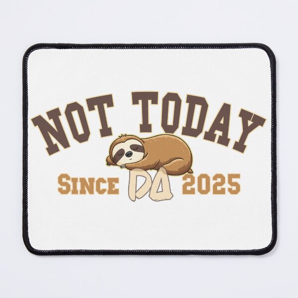 Item preview, Vintage Varsity Not Today Since 2025 Cute Sleeping Sloth Retro Streetwear Graphic designed and sold by DesignArtist.ia.