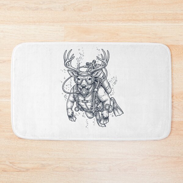 Item preview, Deer Scuba Diving Diver Animal Lover designed and sold by TerryConnells.
