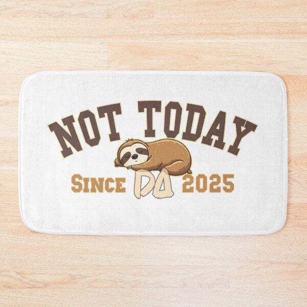 Item preview, Vintage Varsity Not Today Since 2025 Cute Sleeping Sloth Retro Streetwear Graphic designed and sold by DesignArtist.ia.