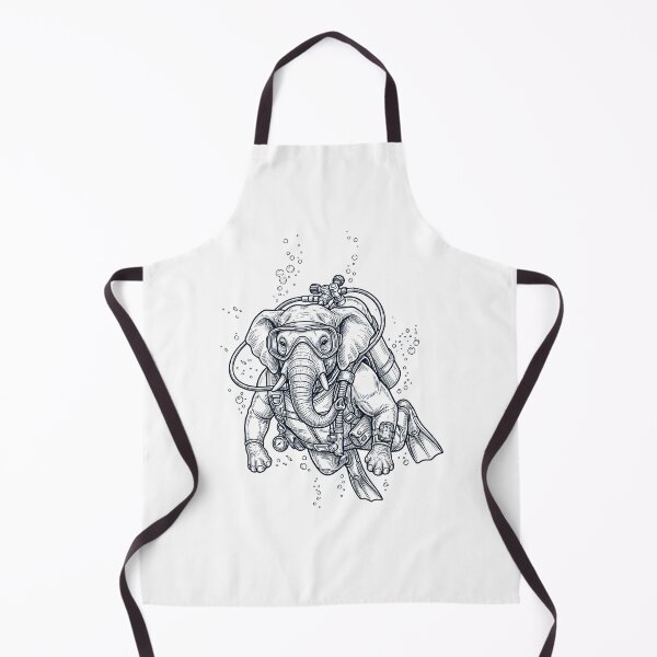 Item preview, Elephant Scuba Diving Diver Animal Lover designed and sold by TerryConnells.