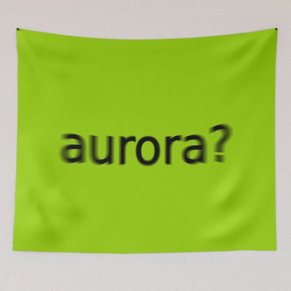 Item preview, Aurora Supreme Green Question Unique Artwork Sign designed and sold by Doctor Schtrudel.