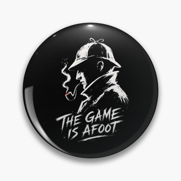 Item preview, The Game Is Afoot Sherlock Holmes Sketch Brush Art Portrait designed and sold by Fenay Designs.