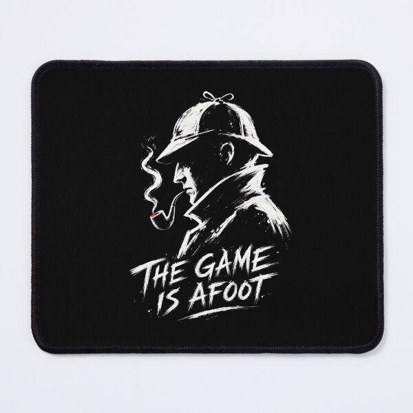 Item preview, The Game Is Afoot Sherlock Holmes Sketch Brush Art Portrait designed and sold by Fenay Designs.