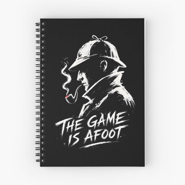 Item preview, The Game Is Afoot Sherlock Holmes Sketch Brush Art Portrait designed and sold by Fenay Designs.