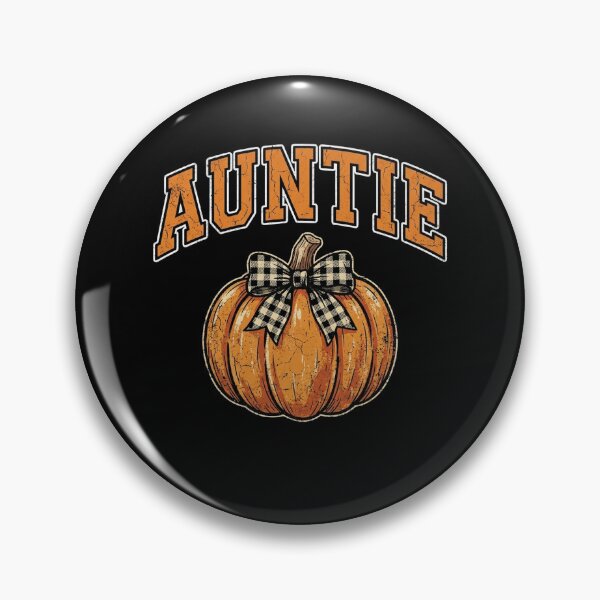 Item preview, Auntie Pumpkin Fall Harvest Season Plaid Bow Thanksgiving designed and sold by longngusuc.