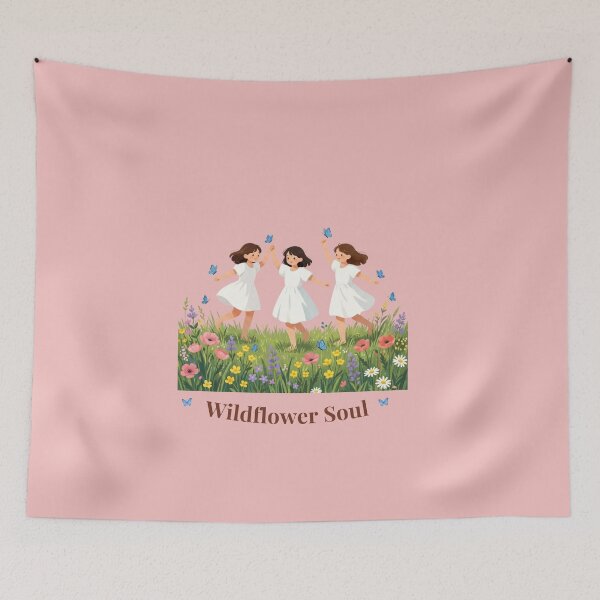 Item preview, Wildflower Soul – Dancing Friends in a Spring Meadow designed and sold by BCapybara.
