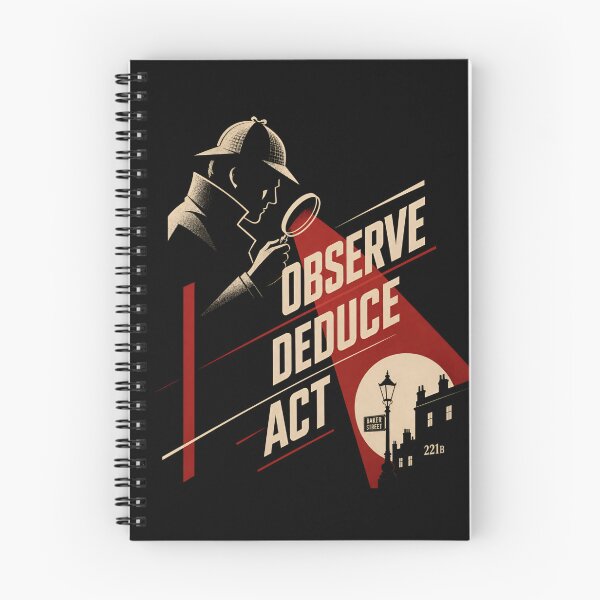 Item preview, Observe Deduce Act Sherlock Holmes Geometric Constructivist Art designed and sold by Fenay Designs.
