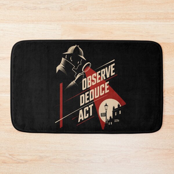 Item preview, Observe Deduce Act Sherlock Holmes Geometric Constructivist Art designed and sold by Fenay Designs.