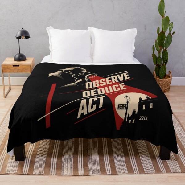 Item preview, Observe Deduce Act Sherlock Holmes Geometric Constructivist Art designed and sold by Fenay Designs.
