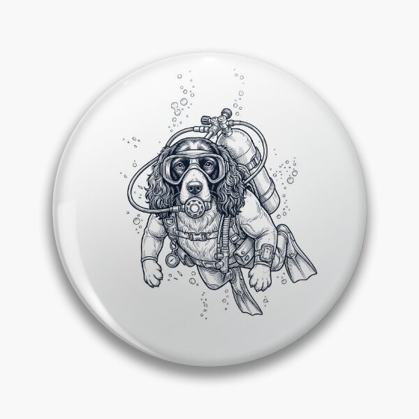 Item preview, English Springer Spaniel Scuba Diving Diver Dog Owner designed and sold by TerryConnells.