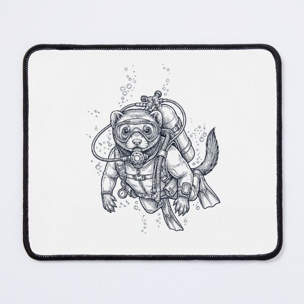 Item preview, Ferret Scuba Diving Diver Animal Lover designed and sold by TerryConnells.