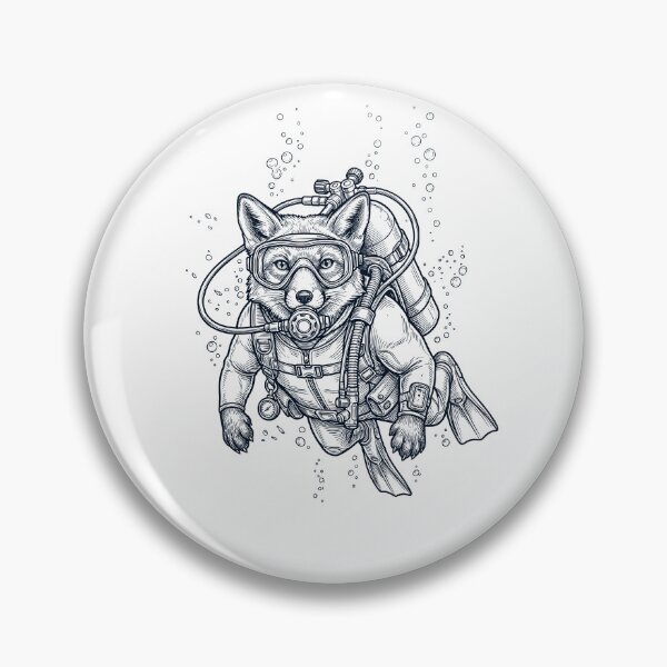 Item preview, Fox Scuba Diving Diver Animal Lover designed and sold by TerryConnells.