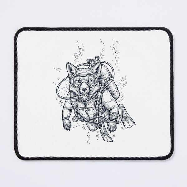 Item preview, Fox Scuba Diving Diver Animal Lover designed and sold by TerryConnells.