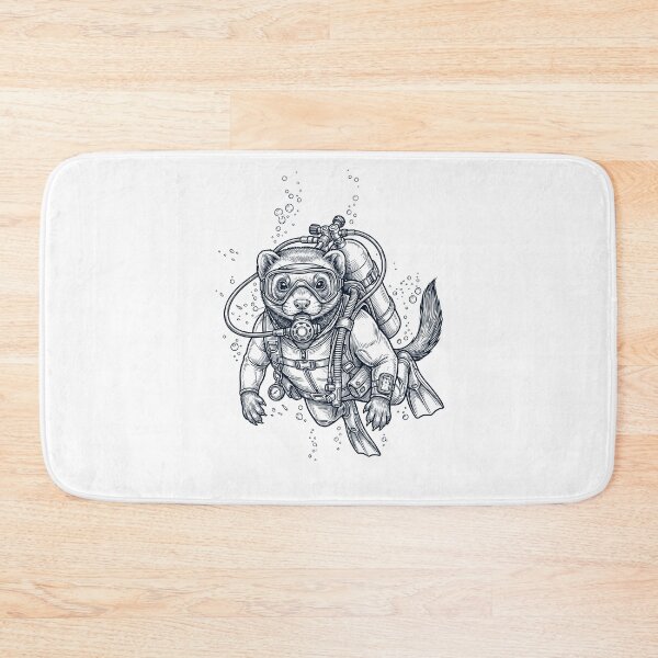Item preview, Ferret Scuba Diving Diver Animal Lover designed and sold by TerryConnells.