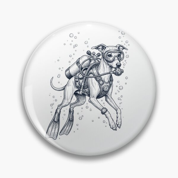 Item preview, Greyhound Scuba Diving Diver Dog Owner designed and sold by TerryConnells.