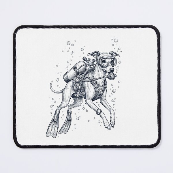 Item preview, Greyhound Scuba Diving Diver Dog Owner designed and sold by TerryConnells.