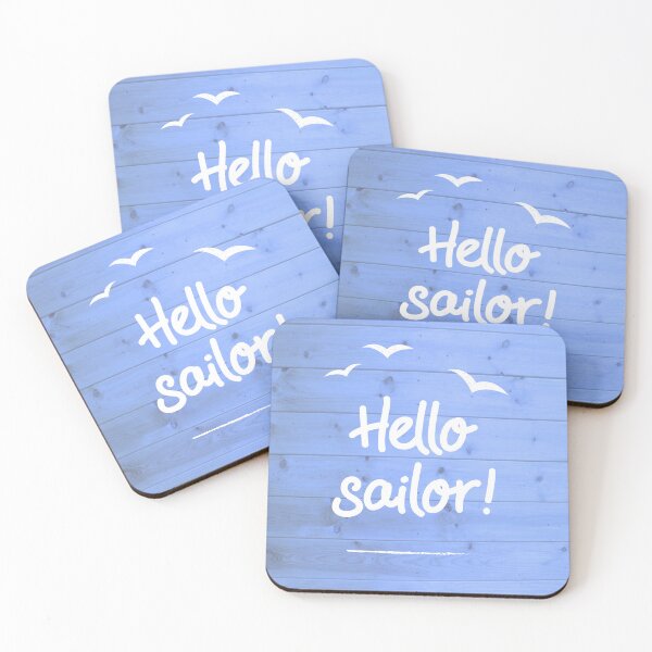 Item preview, Hello Sailor Nautical Saying designed and sold by CreativeBridge.
