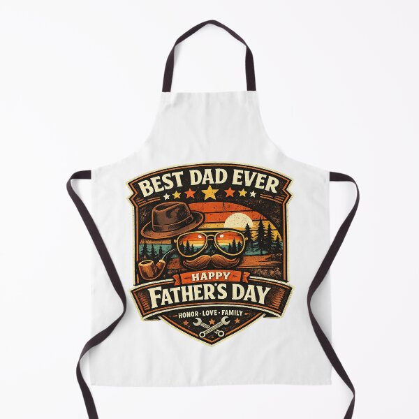 Item preview, Retro Badge Best Dad Ever Father’s Day designed and sold by mbmstores.