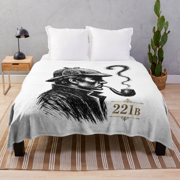 Item preview, Sherlock Holmes 221B Scratchboard Question Mark Pipe Smoke Art designed and sold by Fenay Designs.