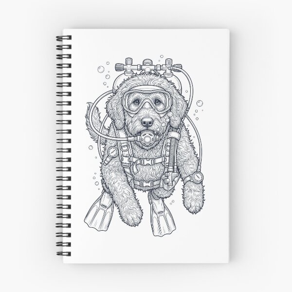 Item preview, Goldendoodle Scuba Diving Diver Dog Owner designed and sold by TerryConnells.