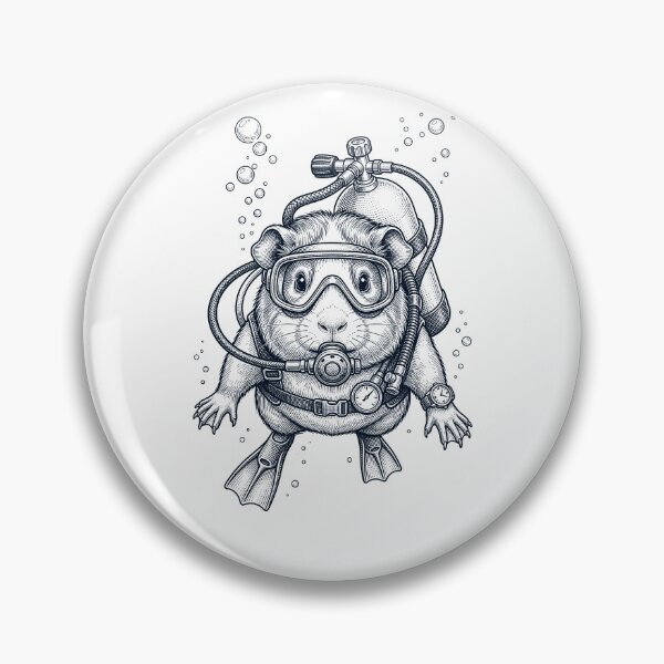 Item preview, Guinea Pig Scuba Diving Diver Animal Lover designed and sold by TerryConnells.