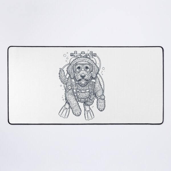 Item preview, Goldendoodle Scuba Diving Diver Dog Owner designed and sold by TerryConnells.